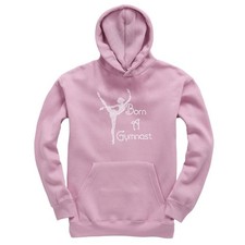 Born A Gymnast Kids Hoodie Fun
