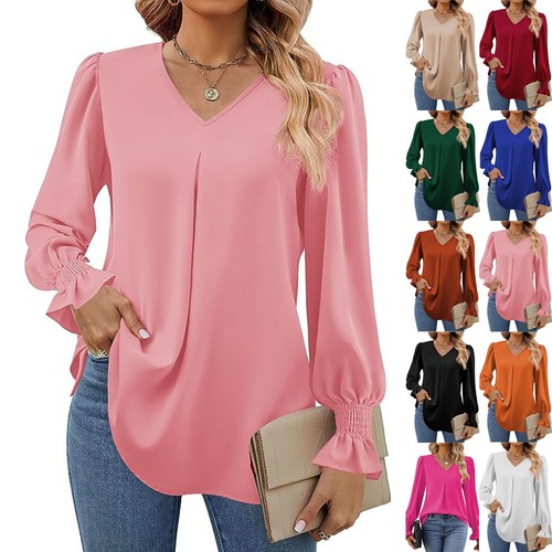 Lady chiffon tops neck - lady,