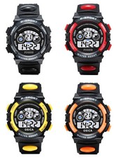 Waterproof Children Watch Boys Girls LED Digital Sports Watches Silicone Rubber