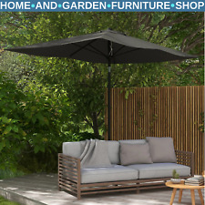 2 x 3 m Rectangular Garden Parasol with Crank and Tilt Outdoor Market Sun Shade