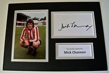 Mick Channon SIGNED autograph