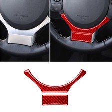 Carbon Fiber Interior Steering Wheel Accent Panel Cover Trim For Lexus CT200h