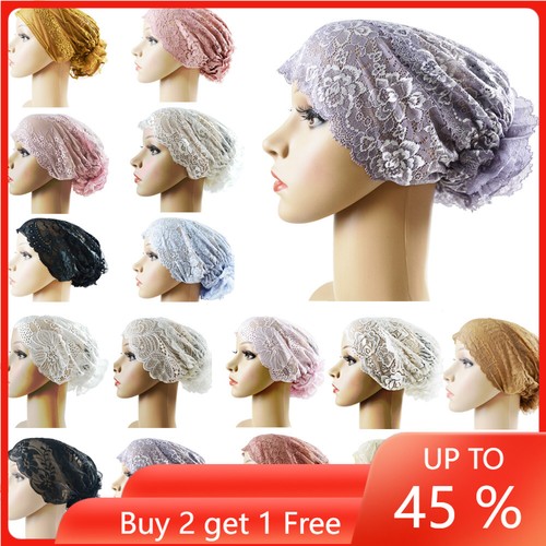 Lace flower underscarf muslim - lace,