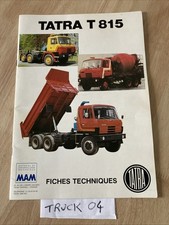 Tatra T815 Features Flyer Catalog Truck Advertising