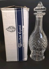 Vintage 1970's Waterford Crystal Colleen Wine Decanter, 13” Tall Box And Leaflet