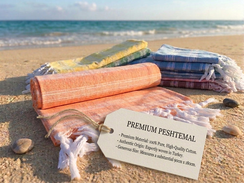 Turkish peshtemal towel 100 - peshtemal, 100%