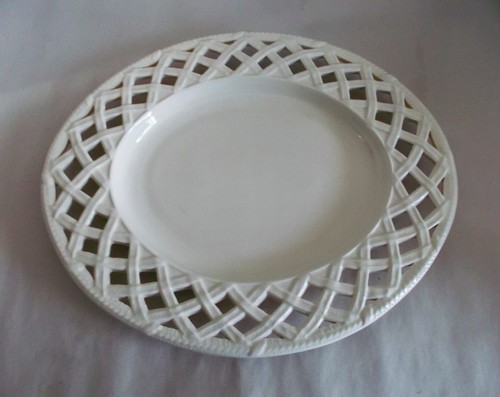 Royal creamware oval plate - royal,