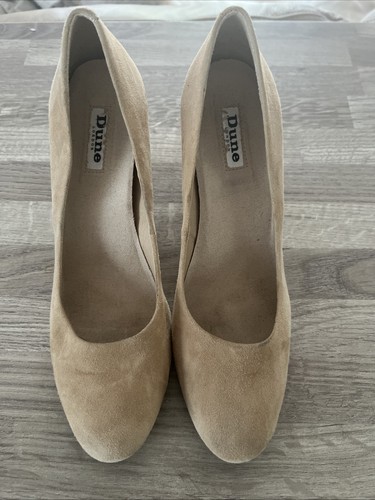 Dune beige suede round toe - round,