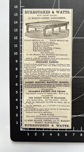 Burroughes watts billiard - burroughes,