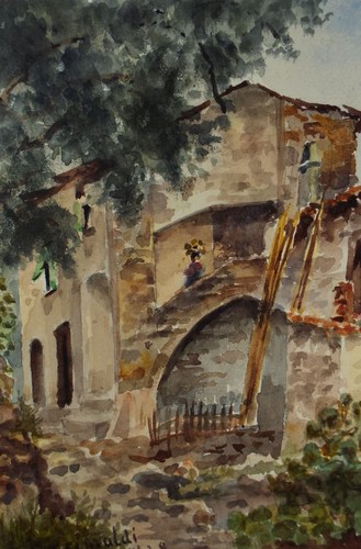 Original watercolour near - original, 'near
