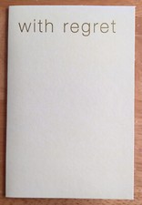 'With Regret’ Simon Elvin