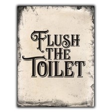 METAL SIGN WALL PLAQUE FLUSH