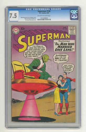 Superman 136 comics cgc - 136, dc