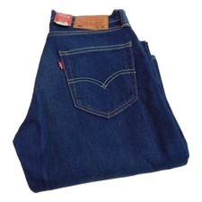 Levi 504 Straight Jeans Regular Stretch Waist 30 Leg 34 W30 L34 Zip Fly (Q7985)