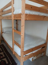 3ft Wooden Bunk Bed Very Little Use Perfectly Clean Mattresses.