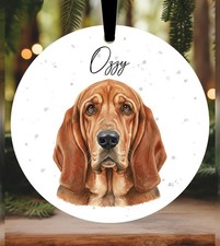 Bloodhound Christmas Bauble
