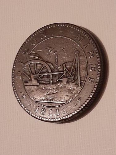 Antique copper 1811 devon - gb,
