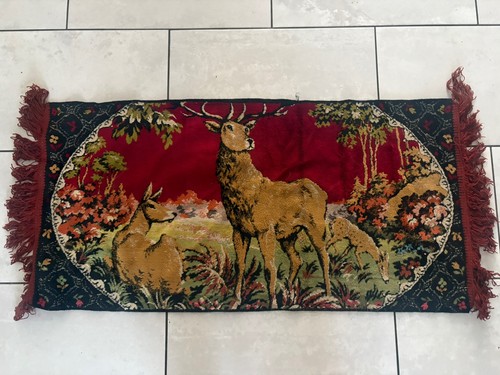 Vintage deer family tapestry - deer,
