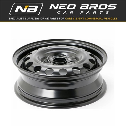 Steel wheel rim black 4 - oe,