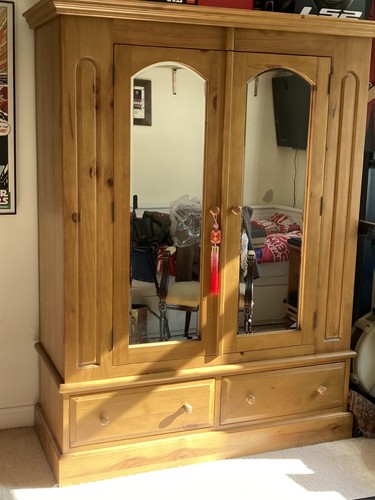 Pine wardrobe - pine,
