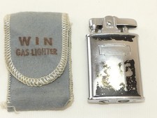 (ref1CK) Vintage Ronson Lighter in Win Gas Pouch