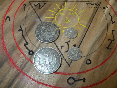 Old english designed coins - designed,