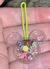 Mickey Mouse Fruit Confetti Charm Phone Zipper Pull & Keychain Add On Attachment