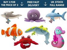 Plush Sealife Knitted Ocean Collection Cuddly Cute Soft Toy Teddy New Designs