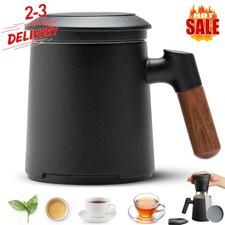 Ceramic Tea Infuser Mug Porcelain Coffee Cup Tea Mug with Lid and Infuser Gifts