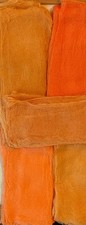 HAND-DYED. GAUZE. FABRIC. PIECES - Shades of Orange