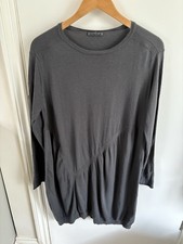 OSKA size 3 - M WOOL Knitted Dress / long Jumper Balloon Long Sleeve Wool