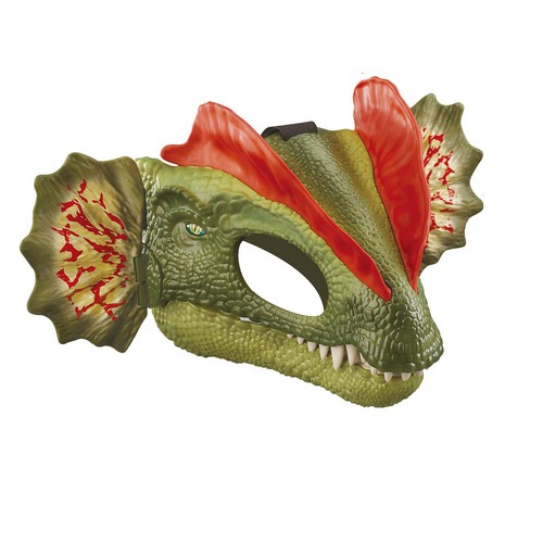 Plastic dinosaur mask - dinosaur,