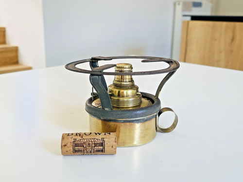 Antique brass alcohol - alcohol, stove