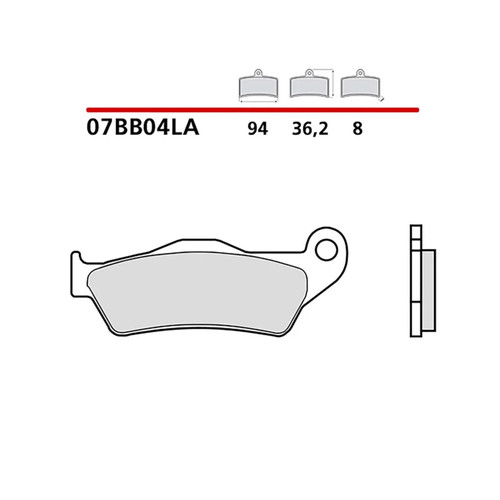 Brembo front brake - front, pad