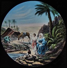 Glass Magic Lantern Slide THE