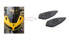Black Mirror Block Off Base Plates Caps Covers Plugs for YAMAHA FZS 1000 FZS1000