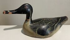 SUPERB ANTIQUE WOODEN POLYCHROME PAINTED DECOY DUCK…HUNTING SHOOTING FISHING