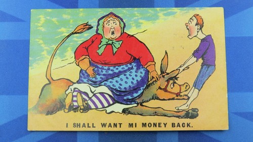 Vintage comic postcard 1911 - vintage,