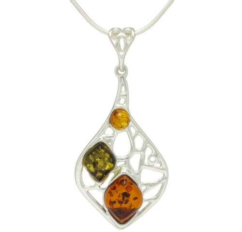 Natural baltic amber sterling - natural,