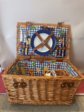 Unused Blue & white Wicker