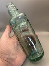 NICE GENUINE VICTORIAN DUMP DUG BULB NECK PATENT CODD BOTTLE LEE & GREEN BOURNE