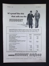 Original 1958 Advert Vickers