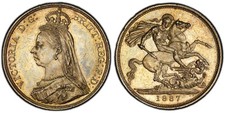 GREAT BRITAIN Victoria 1887 AR