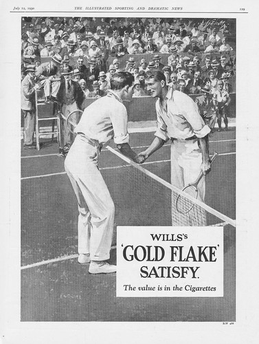 Gold flake cigarettes - gold, tennis