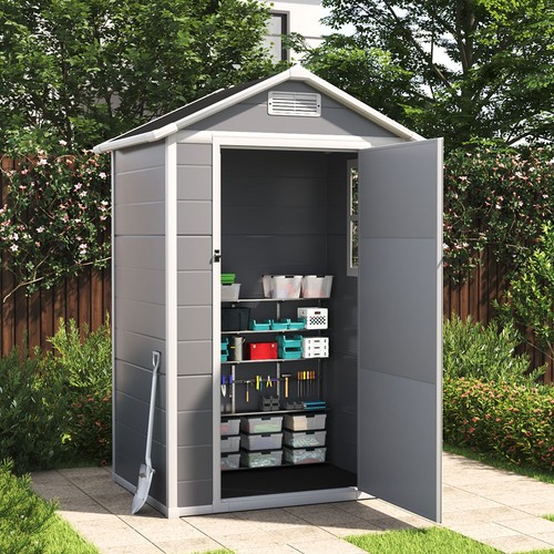 Plastic outdoor garden shed - plastic,