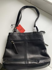 Gigi Black Leather Shoulder