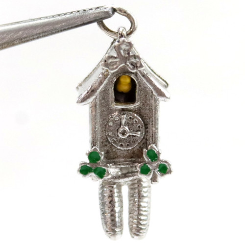 Vintage sterling silver enamel - silver,
