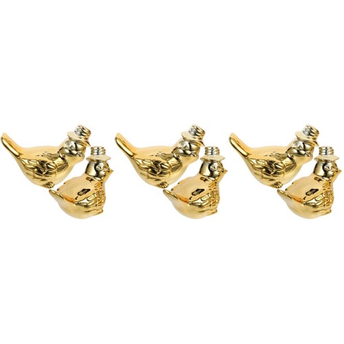 Golden ceramic bird - ceramic, figurines