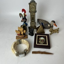Vintage Mixed Job Lot Collectables Curios Brass Pipe Tamper Duck