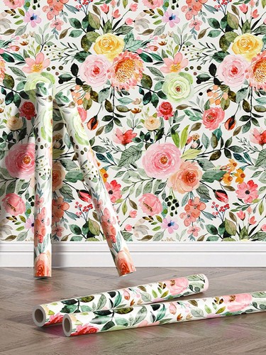 Floral watercolour peel - watercolour,